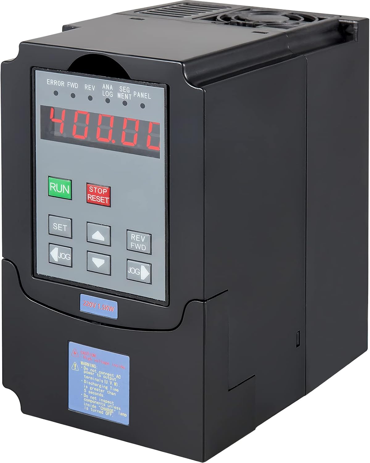 VEVOR Control CNC VFD 220V 5.5 KW 7HP Variable Frequency Drive 36A CNC Motor Drive Controller Inverter Converter 400 Hz 1 or 3 Phase Input 3 Phase Output for Spindle Motor Speed Control