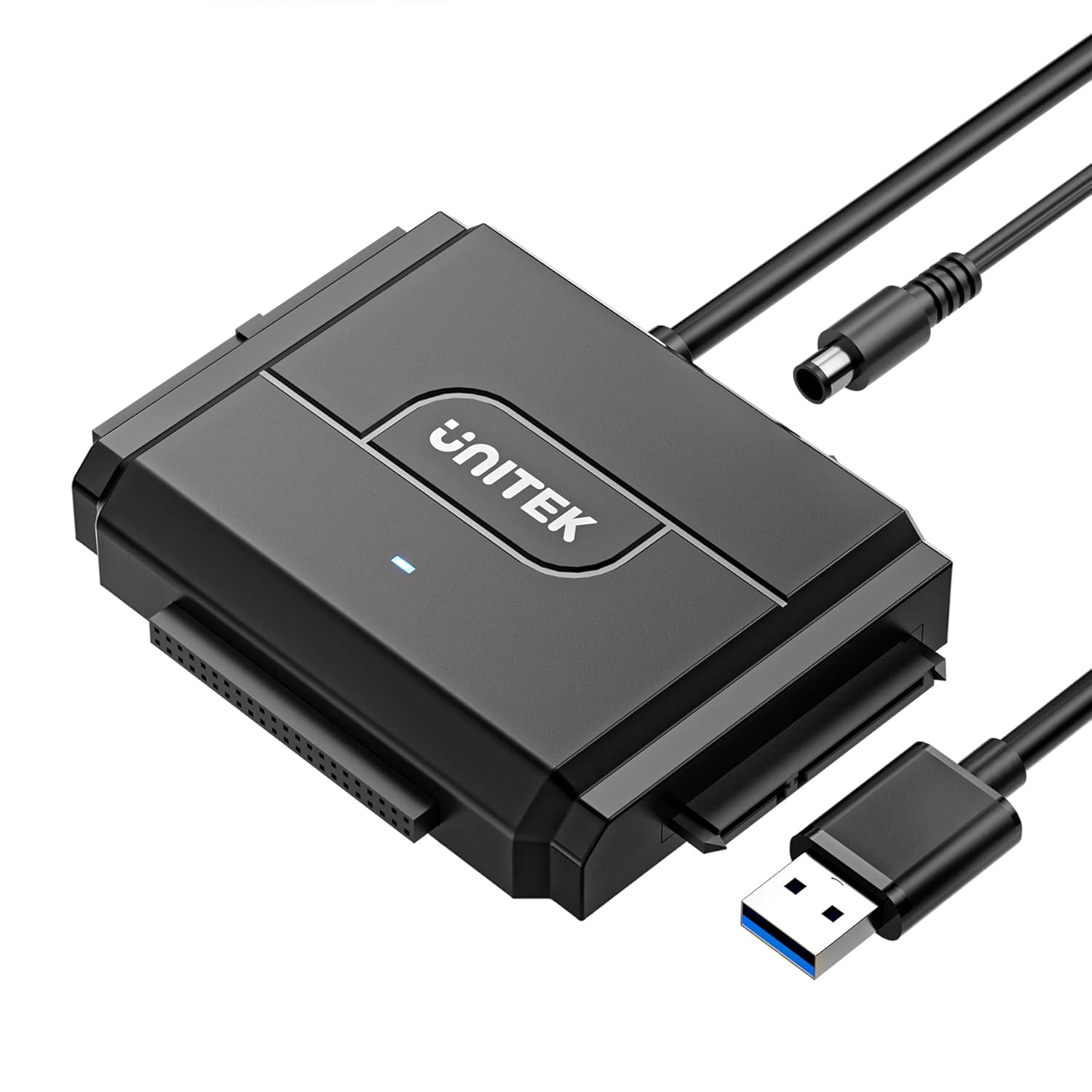 Unitek SATA/IDE to USB 3.0 Adapter, IDE Hard Drive Adapter Kit Recovery Converter for Universal 2.5″/3.5″ Inch IDE and SATA External HDD/SSD, Support 10TB