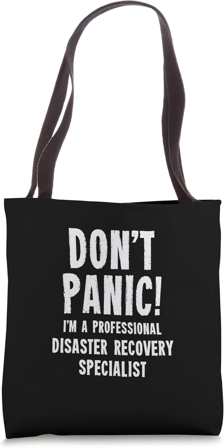 Disaster Recovery Specialist Tote Bag