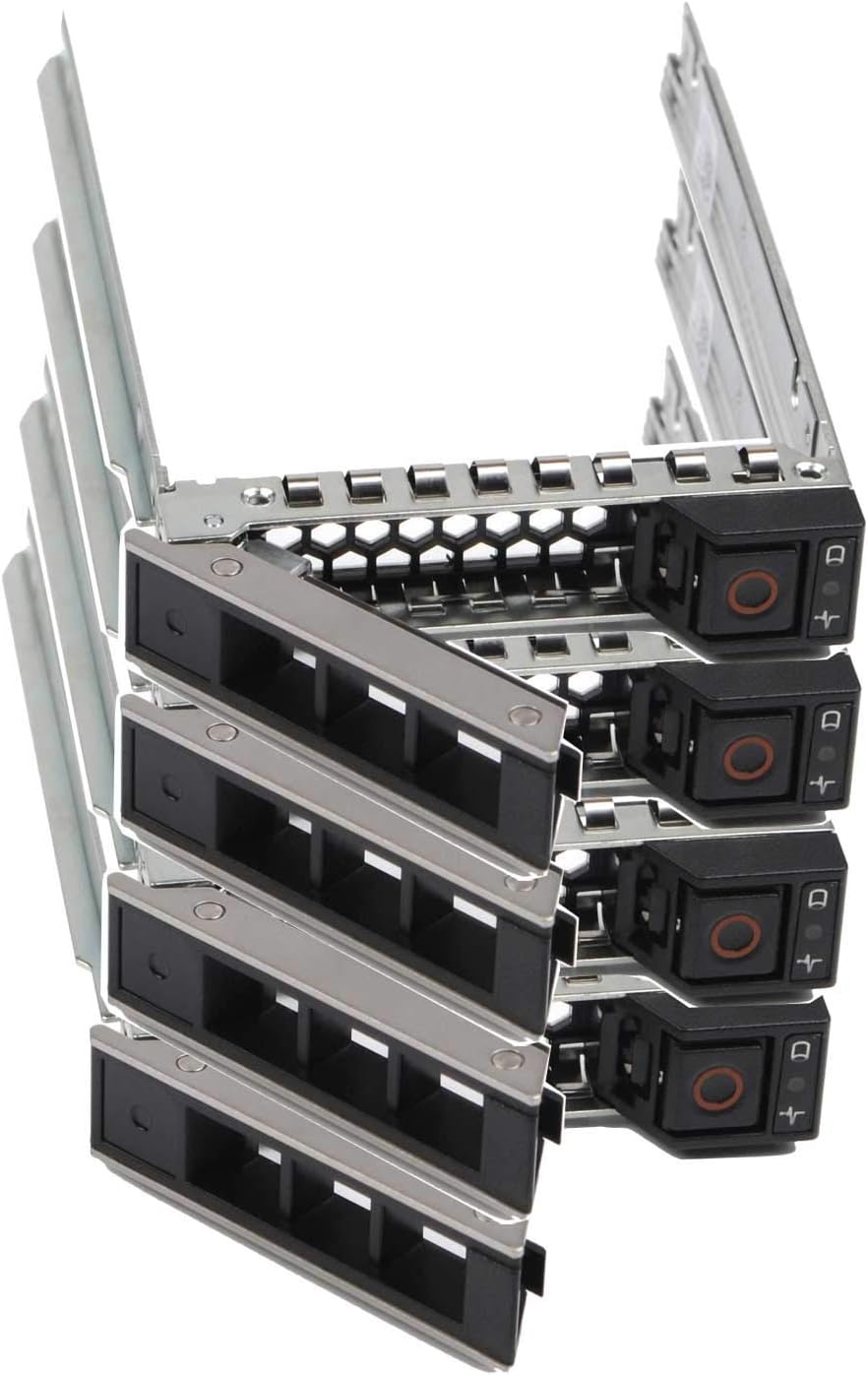 Hard Drive Caddy 2.5″ Hard Drive Bracket 0DXD9H DXD9H SSD Mount Metal HDD Holder Compatible for Dell PowerEdge 14th Generation R440 R640 R740 R740xd R840 R940 R6415 R7415 R7425, 2 Pack