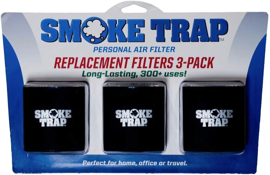 Smoke Trap 2.0 – Replacement Filters for Personal Air Filter – 3 Pack – Smoke Filter (Sploof)