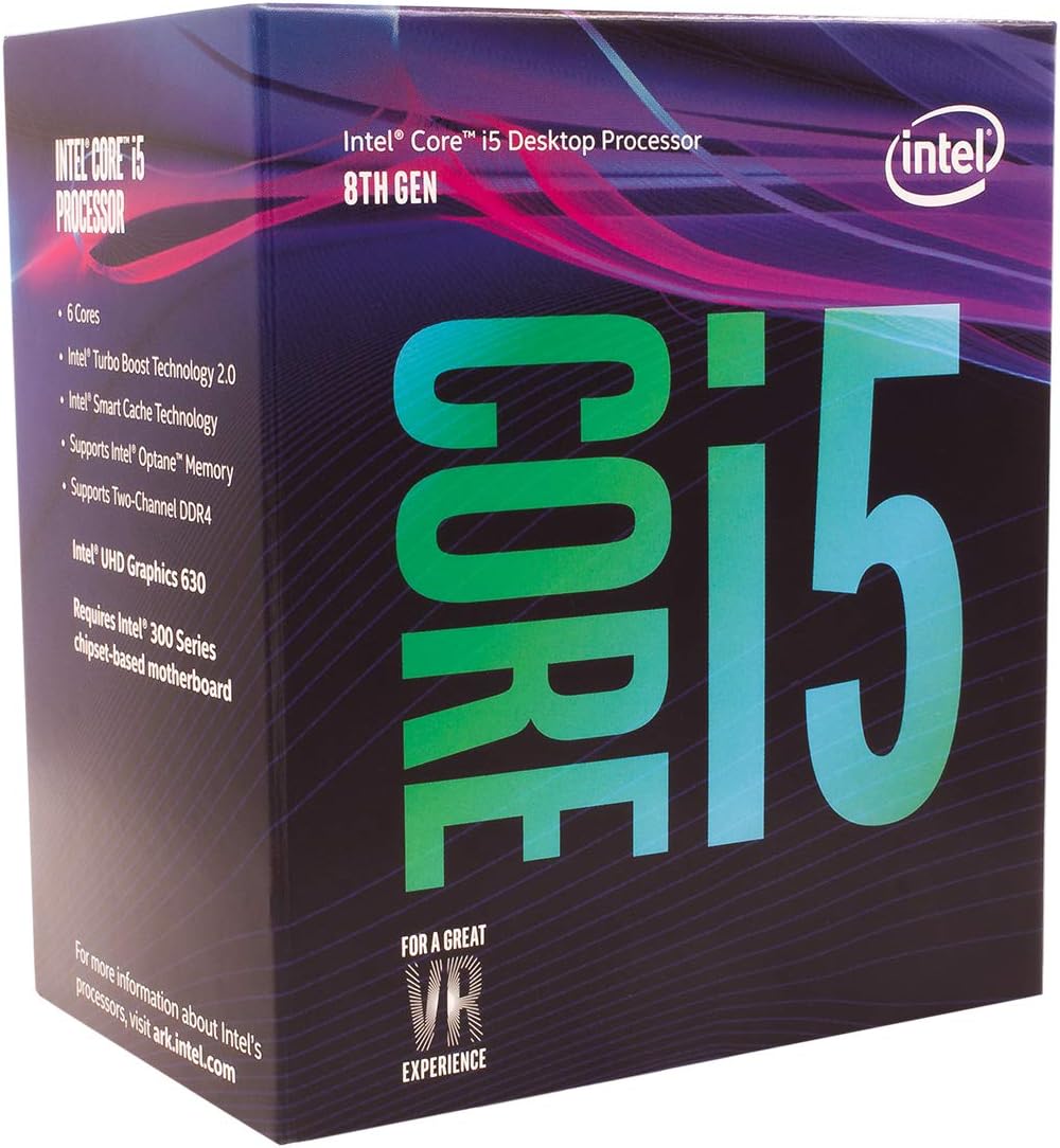 Intel® Core i5-8600 Desktop Processor 6 Core up to 4.3GHz Turbo LGA1151 300 Series 65W