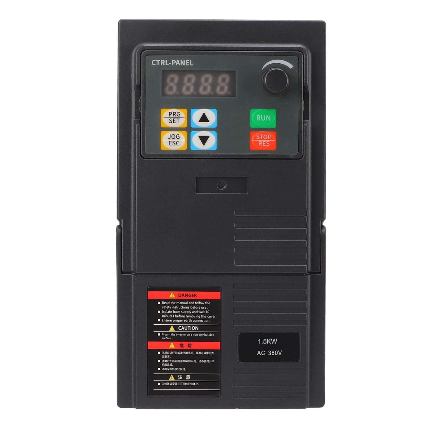 Variable Frequency Drives 3 Phase 340-440V Input 0-440V Output, LK320 Motor Inverter Converter for Spindle Motor Speed Control, CNC VFD Inverter with Simple PLC Function(1.5kW 7A)