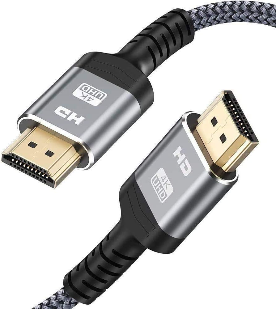 Highwings High-Speed 4K HDMI Cable 25 FT, 18Gbps 2.0 Braided HDMI Cord, 4K HDR,HDR10,HDCP 2.2,ARC,Video 4K Ultra HD,2160p,HD 1080p,3D, Compatible with Roku TV/HDTV/PS5/Blu-ray