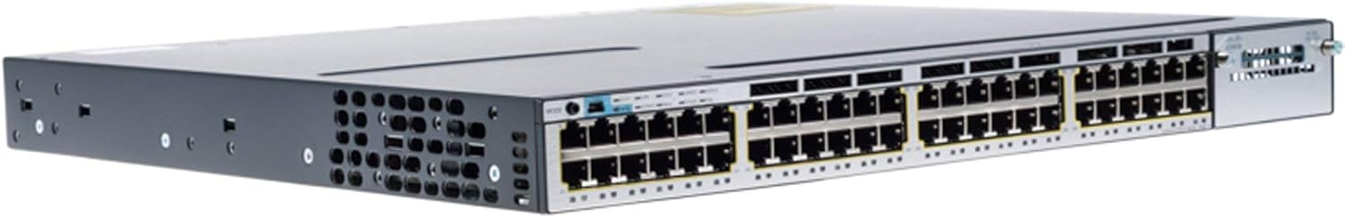 Cisco WS-C3750X-48P-S Catalyst 3750X Series 48-Port PoE Gigabit Switch (Renewed)