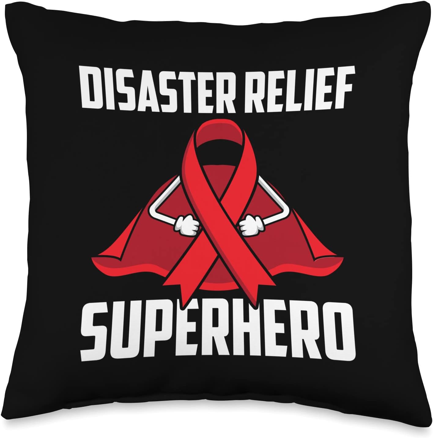 AOSD Awareness Tees & Recovery Gifts Disaster Relief Superhero Survivor Warrior Fighter Recovery Throw Pillow, 16×16, Multicolor