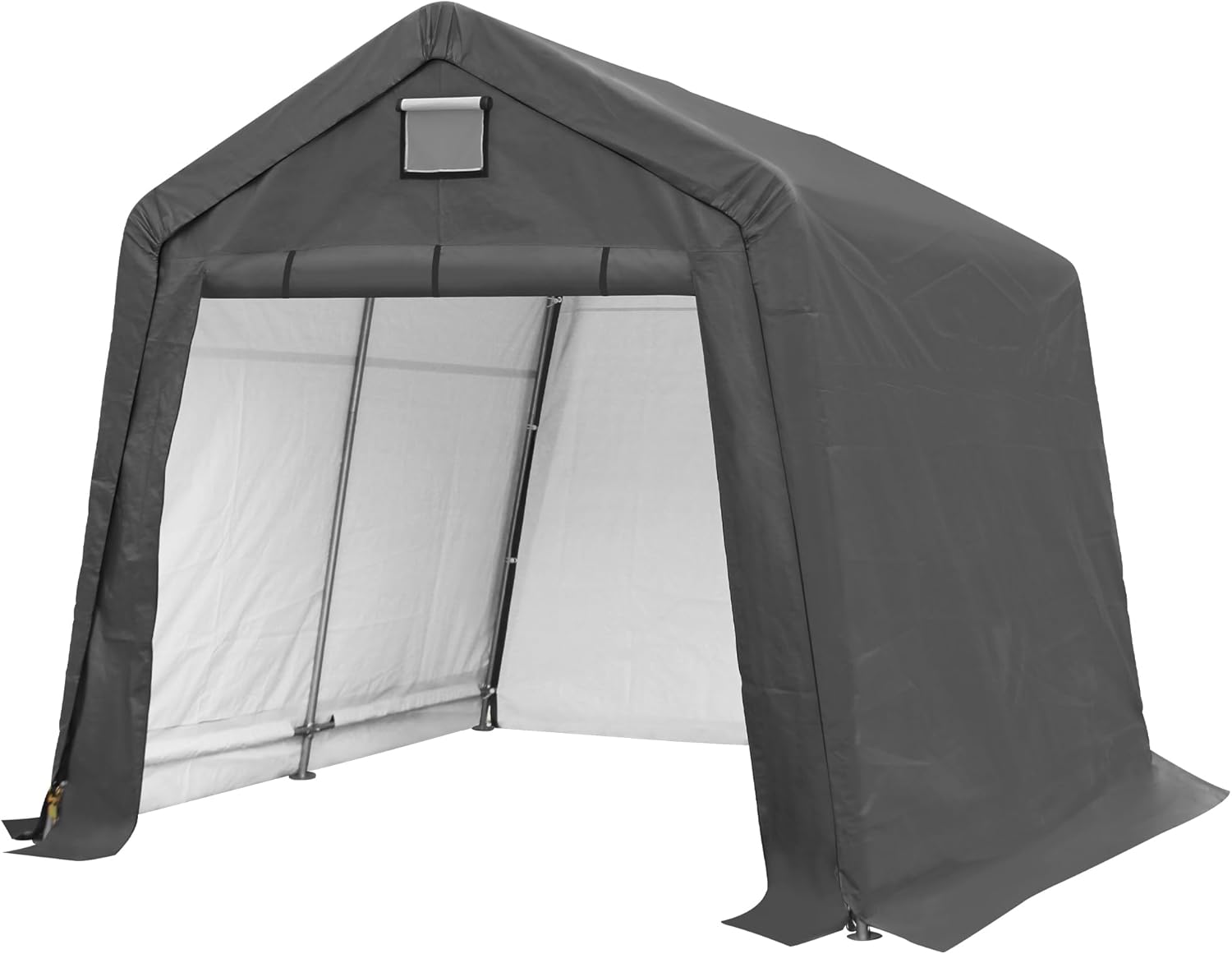 10′ x 10′ Outdoor Storage Shelter – Heavy Duty Storage Tent with Roll-up Ventilated Windows, Portable Garage Zipper Storage shed for Bike, Motorcycle Shelter, ATV, Weeding Tools