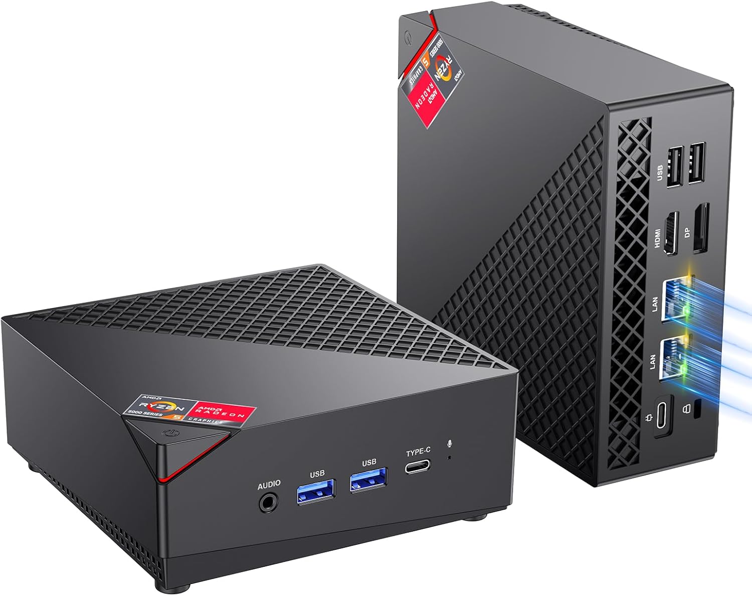 KAMRUI Mini PC with AMD Ryzen7 5825U 8C/16T Processor Up to 4.5Ghz, 16GB DDR4 512GB SSD,Small Form Factor Desktop Computer, Support 4K UHD, WiFi/BT, Home Server, Office, Business