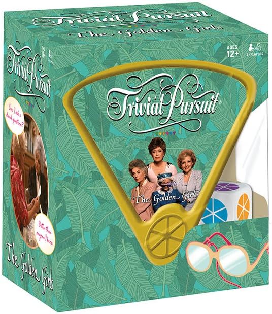 USAopoly Trivial Pursuit Golden Girls Trivia Game | Golden Girls TV Show Themed Game | 600 Questions to relive All The Classic Moments from The Golden Girls | Themed Trivial Pursuit Game