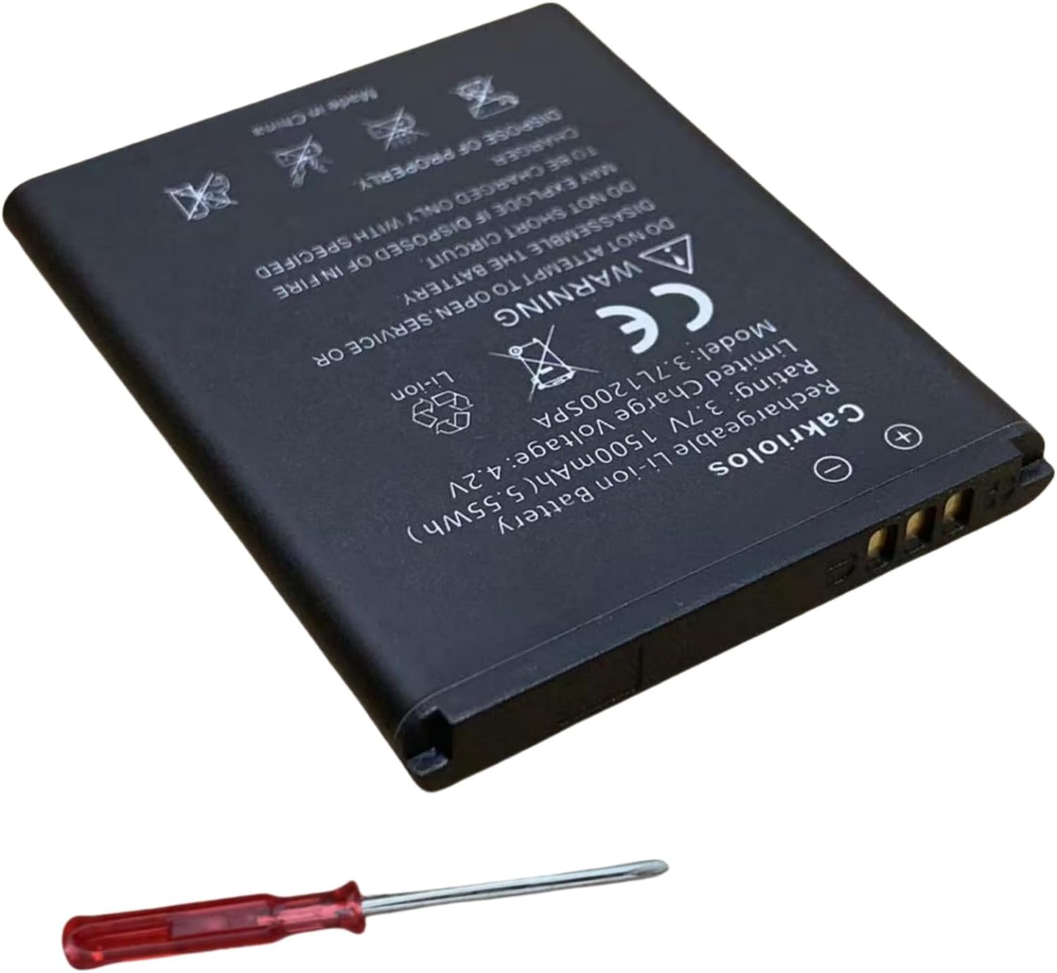 Ti 84 Plus Ce Replacement Battery for Texas Instruments Ti-84 Plus CE TI-nspire CX II and TI-nspire CX II CAS Battery 3.7L1200SPA 3.7L12005SPA 1500mAh