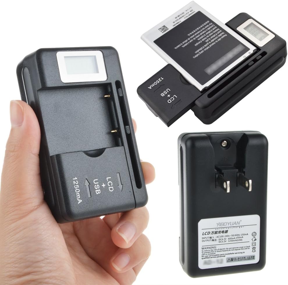 CJP-Geek LCD Battery Charger for LG LGIP-431A UX220 CB360 CE110 VX5400 YIBOYUAN AC-04