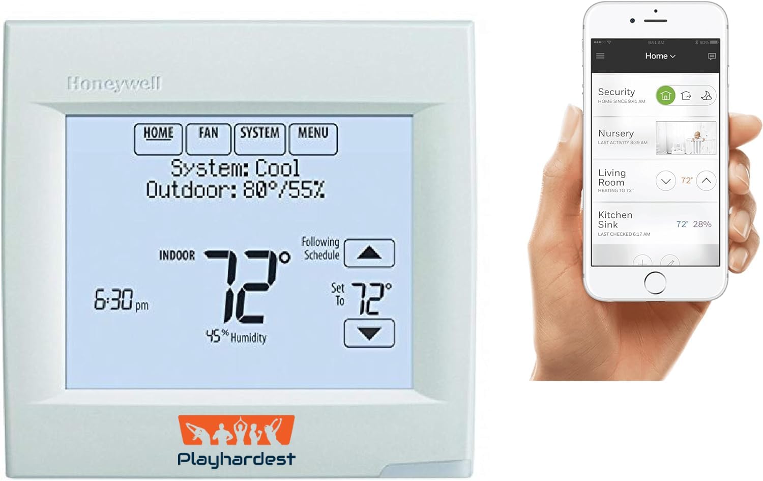 Honeywell Home TH8321WF1001/U VisionPRO 8000 Wi-Fi Programmable Thermostat, 1 Pack, with Extended 5-Year Warranty