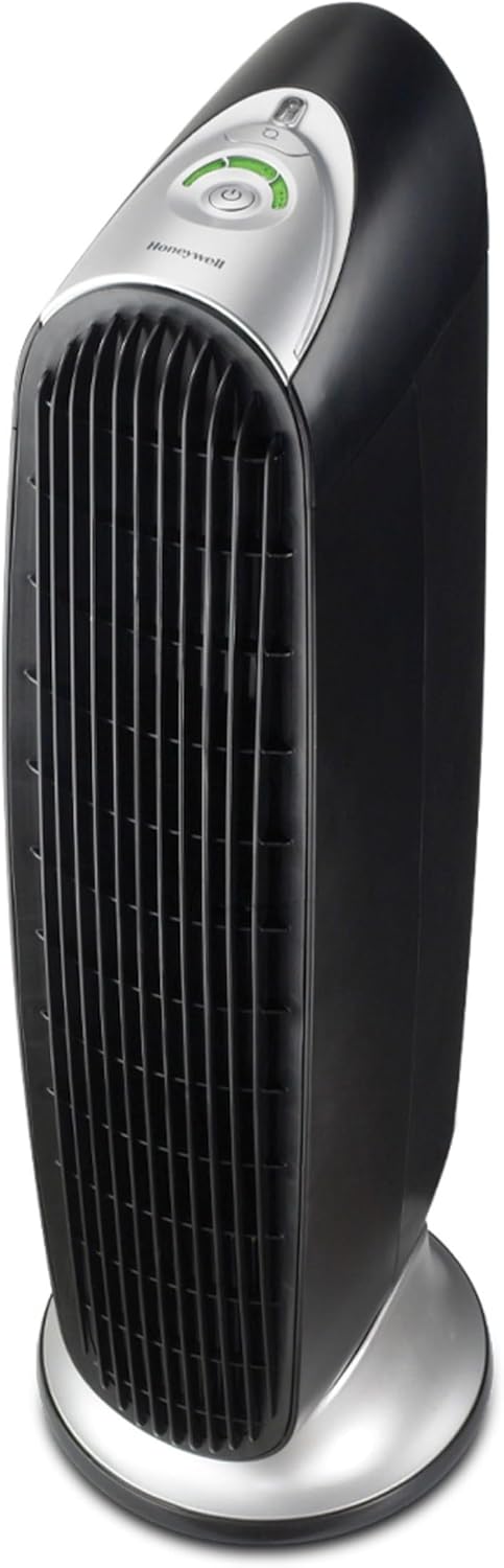 Honeywell HFD-120-Q QuietClean Air Purifier with Permanent Washable Filters, Medium Rooms (170 sq. ft.), Black