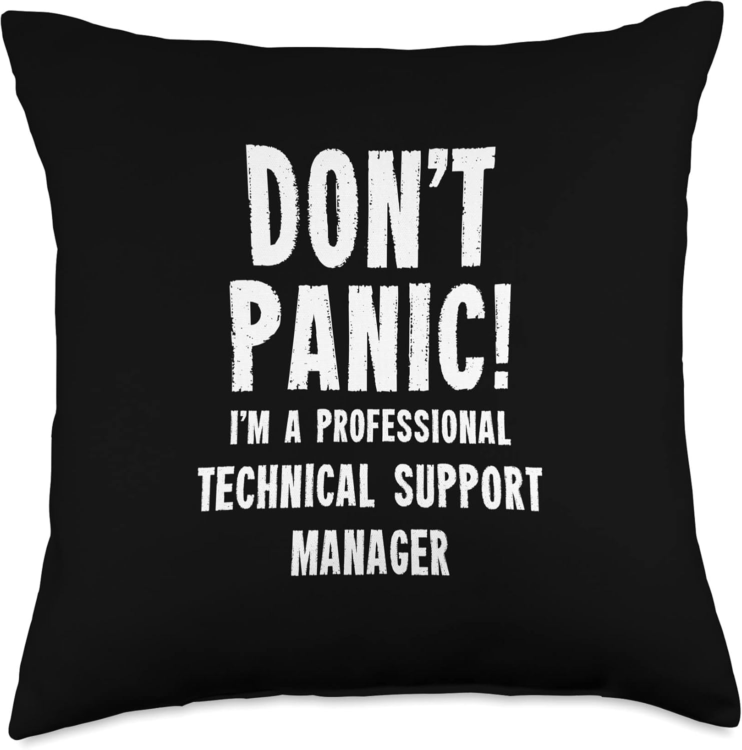 IT Tech Support Team Gifts & T-Shirts Technical Support Manager Throw Pillow, 18×18, Multicolor