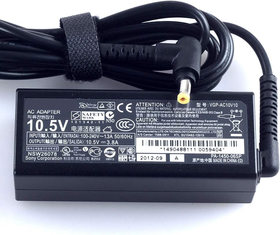 Original AC Adapter Charger for Sony VGP-AC10V10 VAIO Duo 13 Pro 11/13 10.5V 3.8A