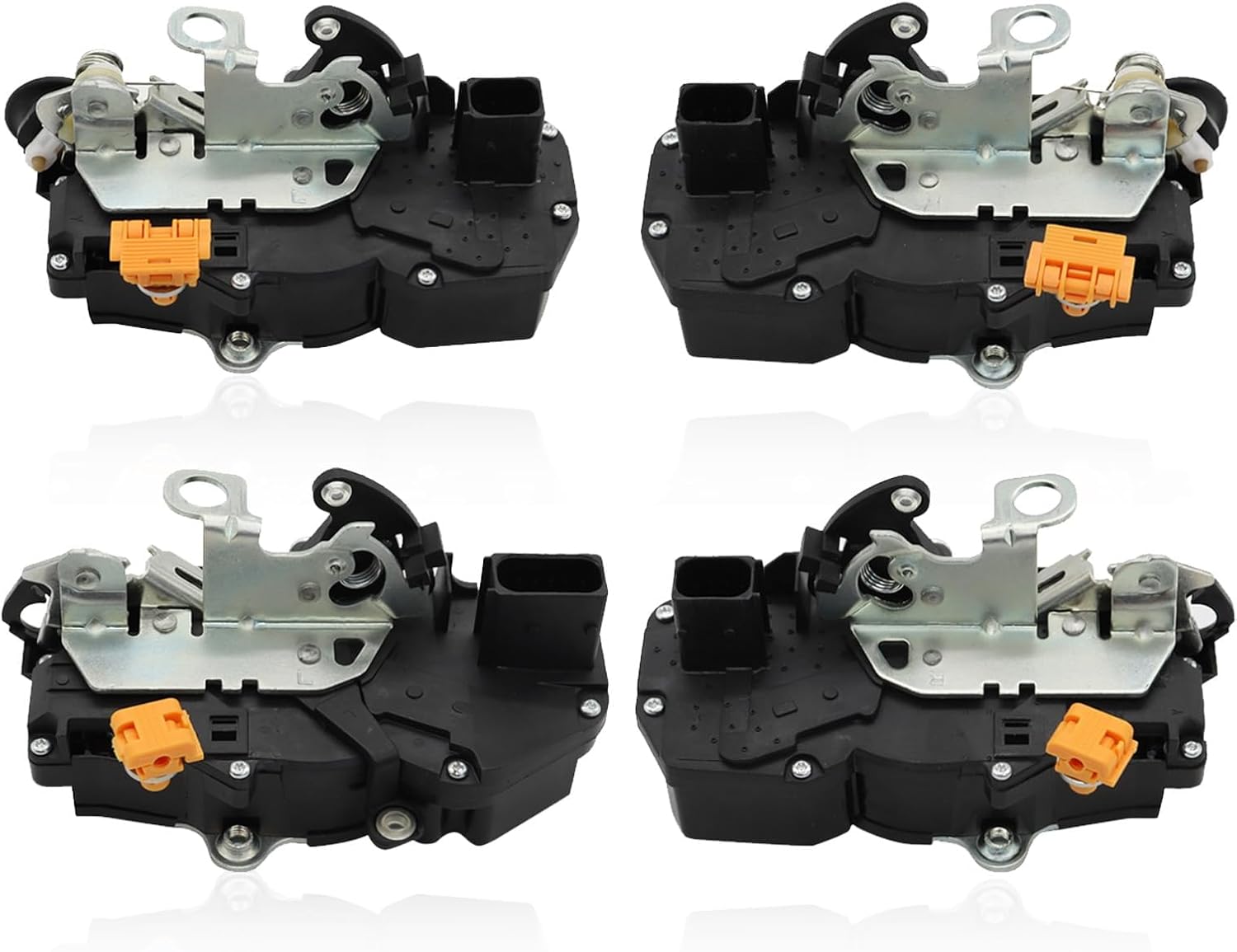 4 Pcs Front & Rear Door Lock Actuators Compatible with Tahoe Avalanche Silverado 1500 2007-2009 931-303 15785123 Driver Passenger Side Door Latch