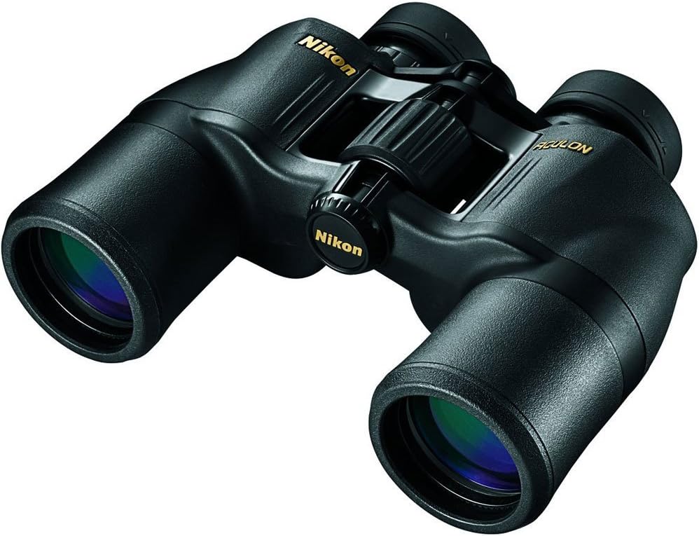 Nikon ACULON A211 8×42 Binocular | Multilayer coating, Porro prism Binocular with turn and slide eyecups, Tripod Adaptable | Official Nikon USA Model