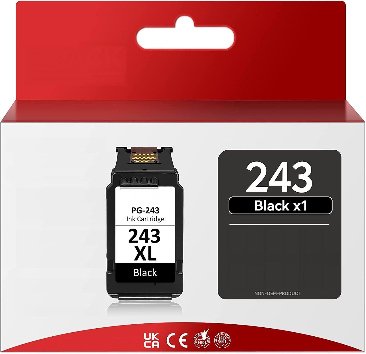 Remanufactured Ink Cartridge Replacement for Canon PG-243XL for Canon PIXMA MX490 MX492 MX498 (1 Black)