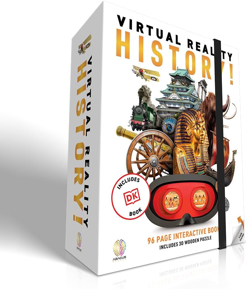 Virtual Reality History! – Illustrated Interactive VR Book and STEM Learning Activity Set – for Ages 8 and Up