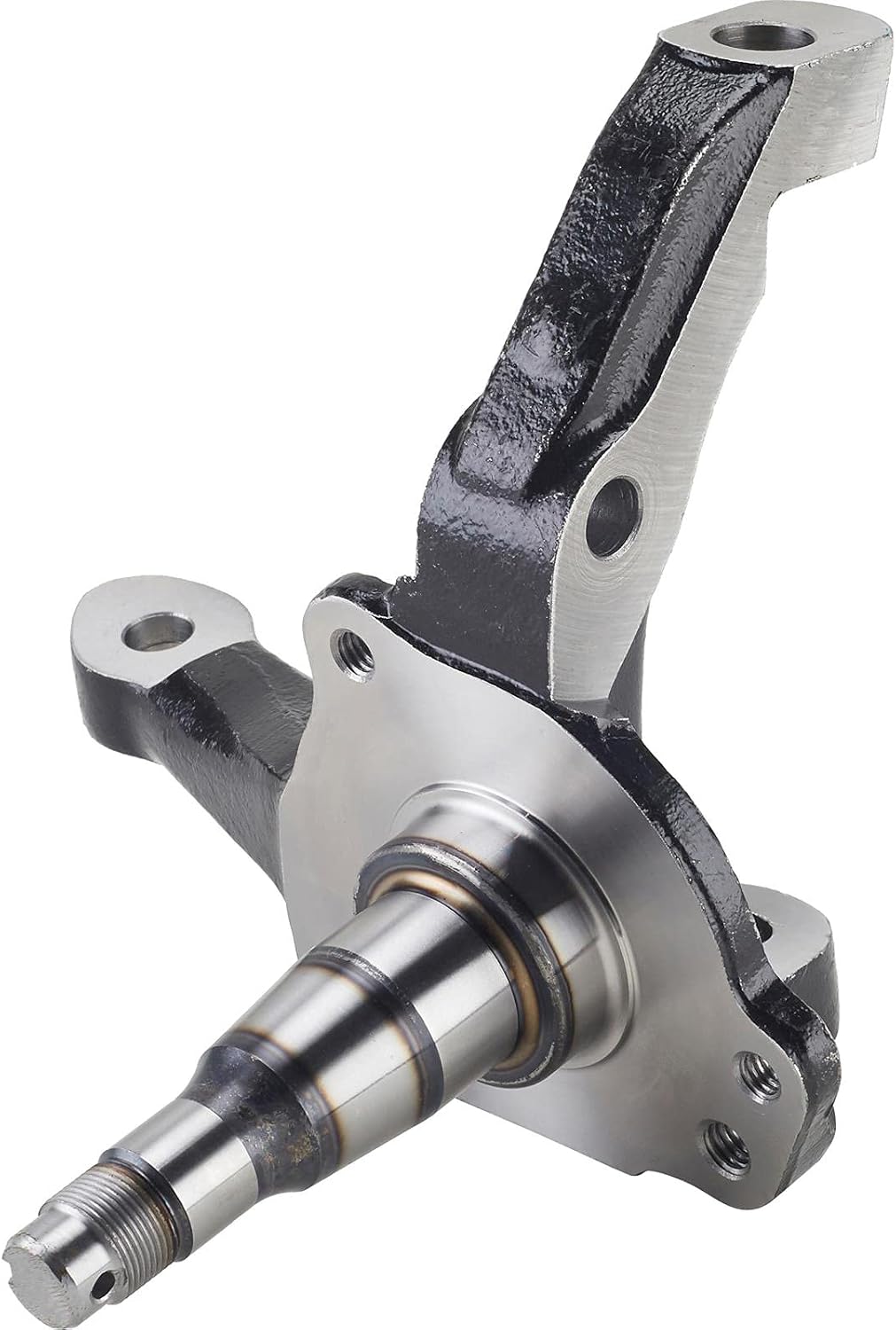 Speedway Motors IMCA Approved 1974-78/80 Pinto/Mustang II Left Spindle, 7-5/8″ Stock Height, Heat-Treated Forged Steel: Accepts Granada and Hybrid Rotors, Fits K772/K6024 Ball Joints