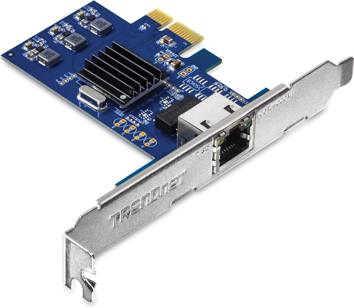 TRENDnet 2.5GBase-T PCIe Network Adapter, TEG-25GECTX, Converts a PCIe 2.0 or Later Slot into a 2.5G Ethernet Port, 802.1Q VLAN Tagging, Standard & Low-Profile Brackets Included, Windows Support