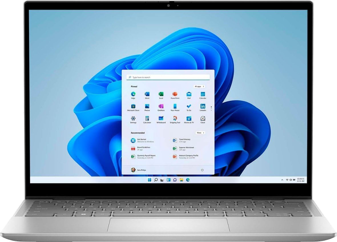 Dell Inspiron i7430 2-in-1 Laptop 2023 14″ 1920×1200 IPS Touchscreen 10-Core 13th Intel i7-1355U 16GB LPDDR5 1TB SSD Iris Xe Graphics Thunderbolt 4 Wi-Fi 6E Backlit KB Fingerprint Windows 11 Home