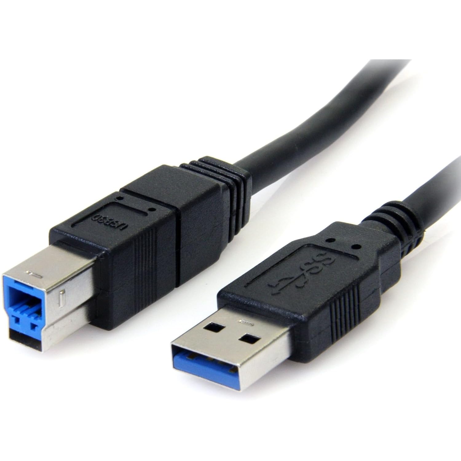 StarTech.com 6 ft / 2m Black SuperSpeed USB 3.0 Cable A to B – USB 3 A (m) to USB 3 B (m) (USB3SAB6BK)