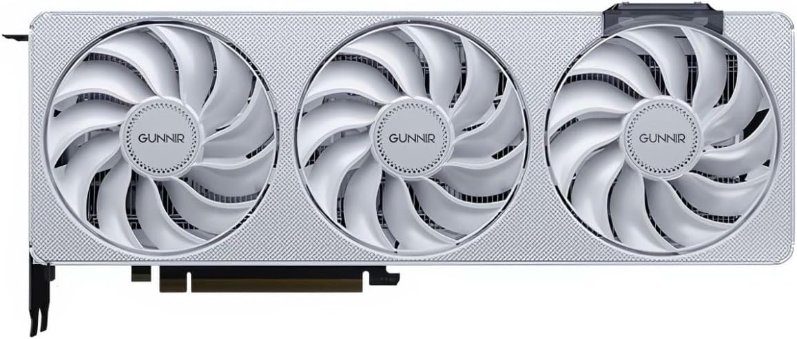 WEELIAO GUNNIR Intel Arc B580 12GB Photon OC White GDDR6 2850MHz Triple Fan Graphics Card (192-bit, PCI-Express 4.0 x8, HDMI/DisplayPort, Supports 4k) (White)