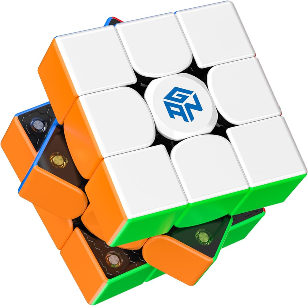 GAN 356 M, Speed Cube 3×3 Magnetic Speedcube Stickerless 356M Fidget Toys for Kids Adults, No Extra GES