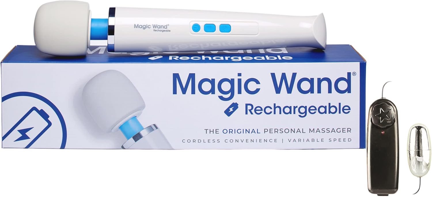 Magic Wand Rechargeable HV-270 HIT270 RECHARGEABLE BY VIBRATEX HV270 MUSCLE MASSAGER CORDLESS FREE SILVER BULLET