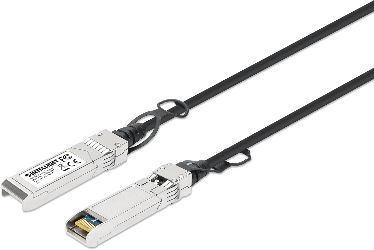 Intellinet 10G SFP+ Passive Dac Twinax – 1.5 ft, AWG 30, 10 Gbps – SFP for Cisco, Ubiquiti Netgear, Fortinet Mikrotik, ZTE, and Fortinet – Lifetime Mfg Warranty – 508377