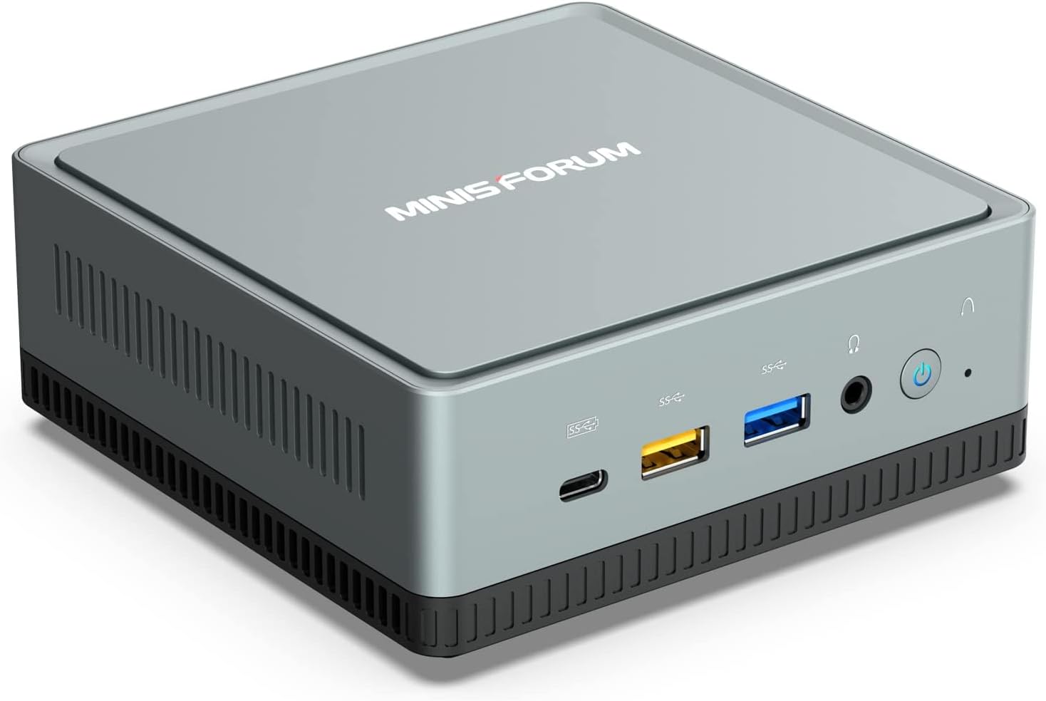 MINISFORUM DeskMini UM700 Mini PC AMD Ryzen 7 3750H Small PC, 16GB RAM+512GB PCIe SSD, HDMI/DP/USB-C 4K@60Hz Outputs, 2.5G LAN, 4xUSB Port Radeon RX Vega 10 Graphics Small Form Factor