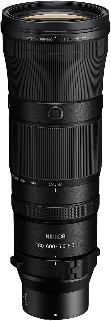 NIKON NIKKOR Z 180-600mm f/5.6-6.3 VR, 1 Count (Pack of 1)