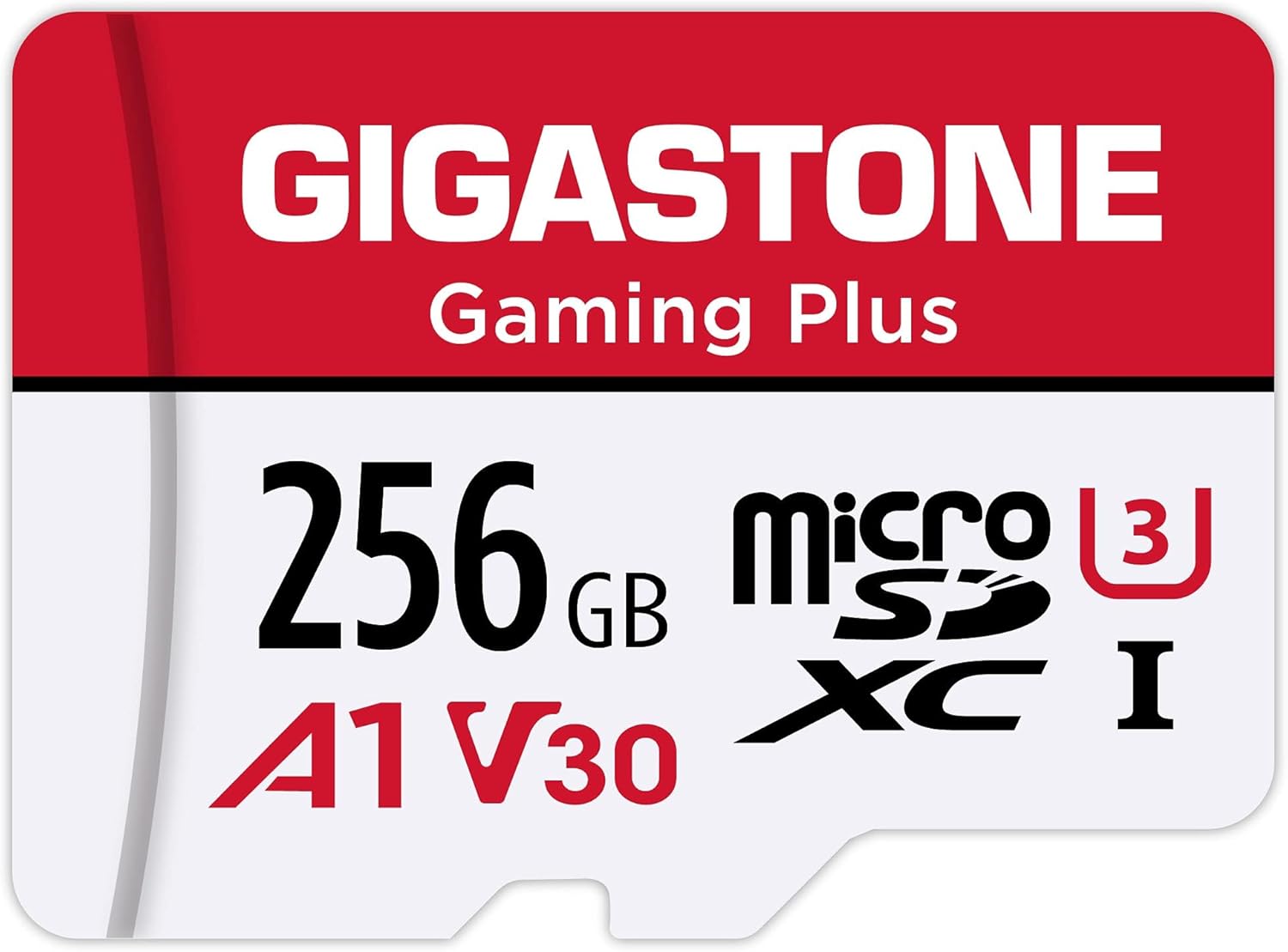 GIGASTONE 256GB Micro SD Card, Gaming Plus, MicroSDXC Memory Card for Nintendo, Wyze, GoPro, Dash Cam, Security Camera, 4K Video Recording, UHS-I A1 U3 V30 C10, up to 100MB/s, with Adapter