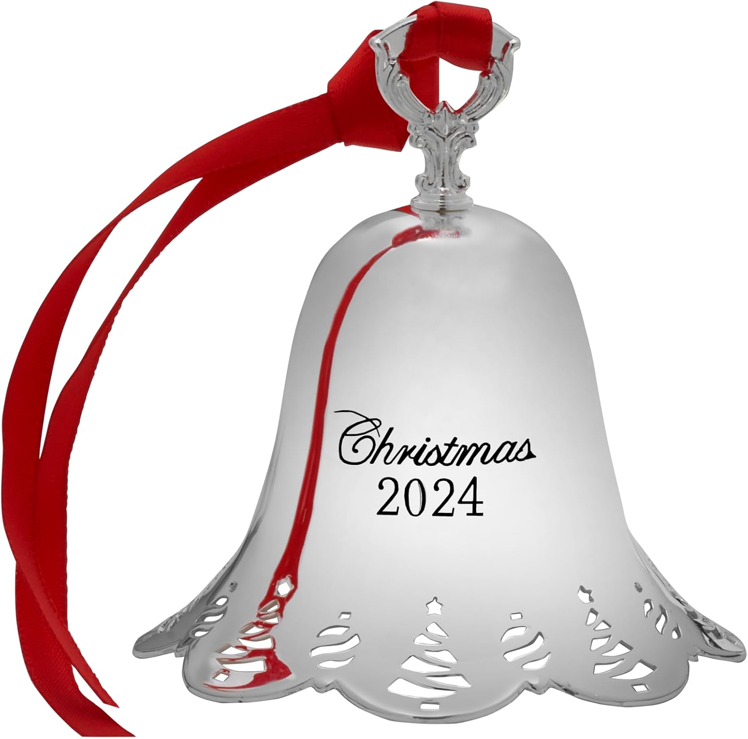 Towle 2024 Silver-Plated Pierced Bell Ornament 45th Edition