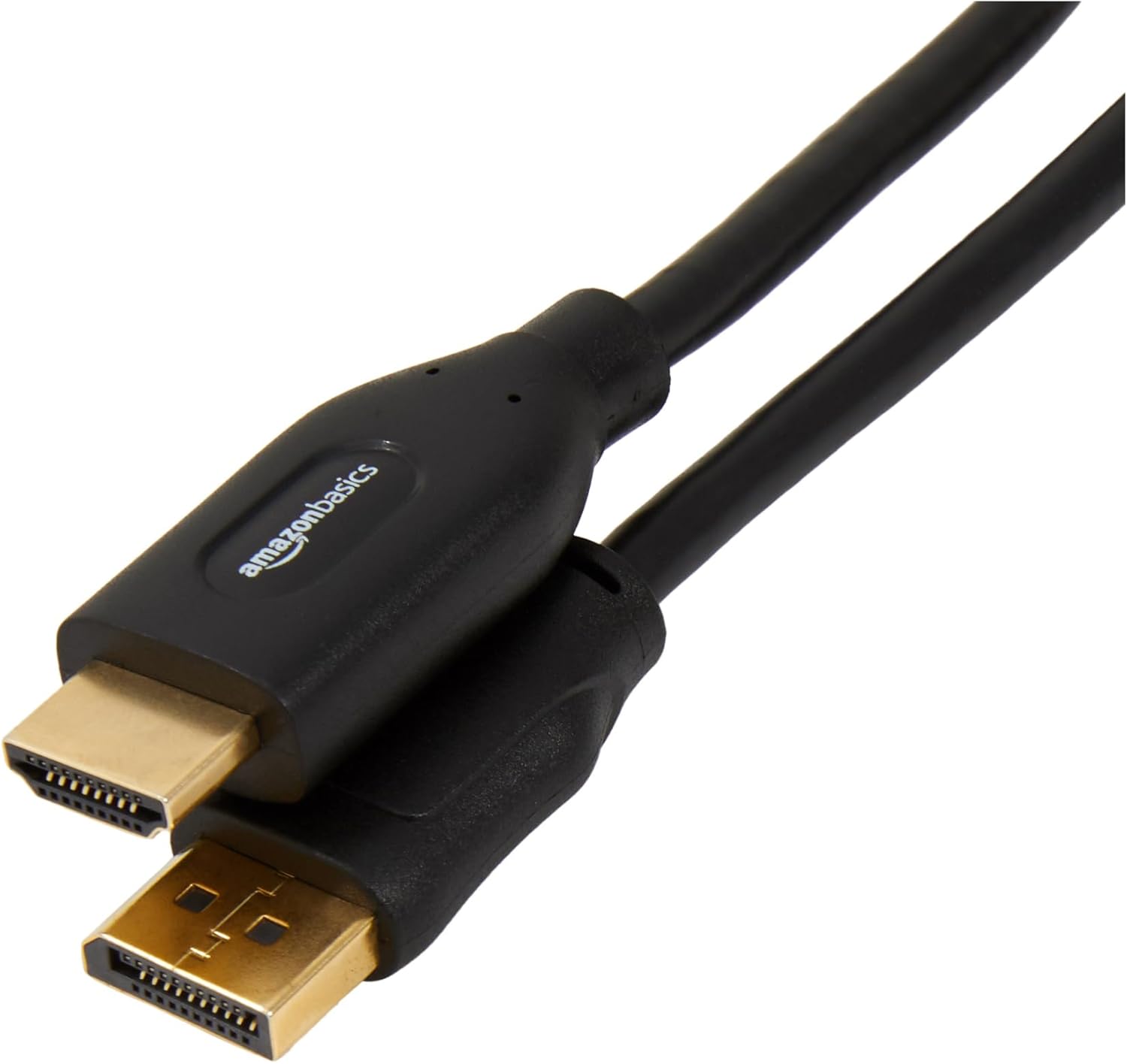 Amazon Basics DisplayPort to HDMI Cable, Uni-Directional, 4K@30Hz, 1920×1200, 1080p, 6 ft, Black