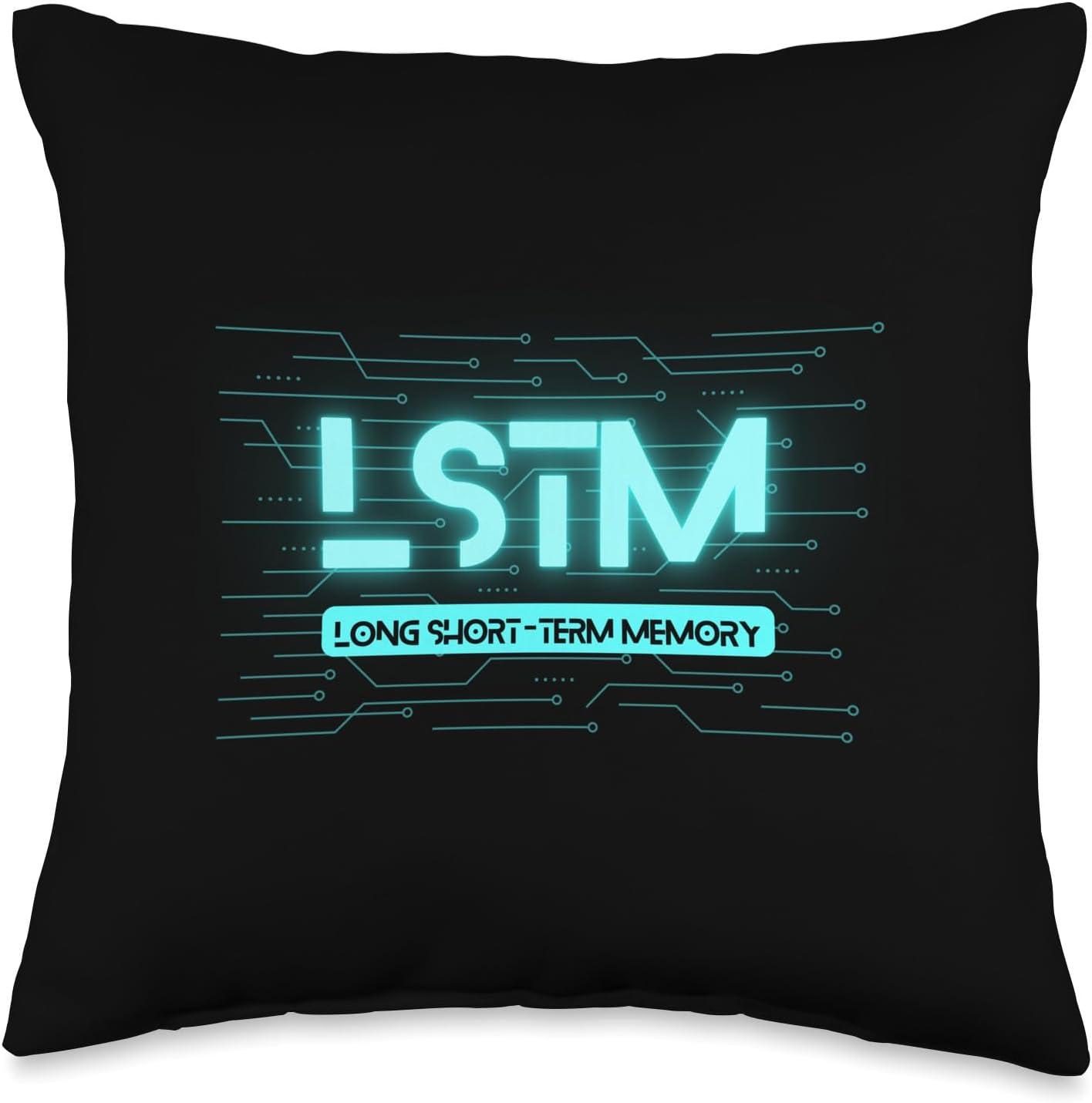 LSTM Long Short-Term Memory Neural Network Deep Learning Throw Pillow