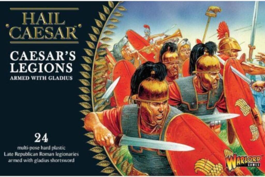 Warlord Games Hail Caesar: Caesarian Roman Legions Armed with Gladius Military Table Top Wargaming Plastic Model Kit WGH-CR-01