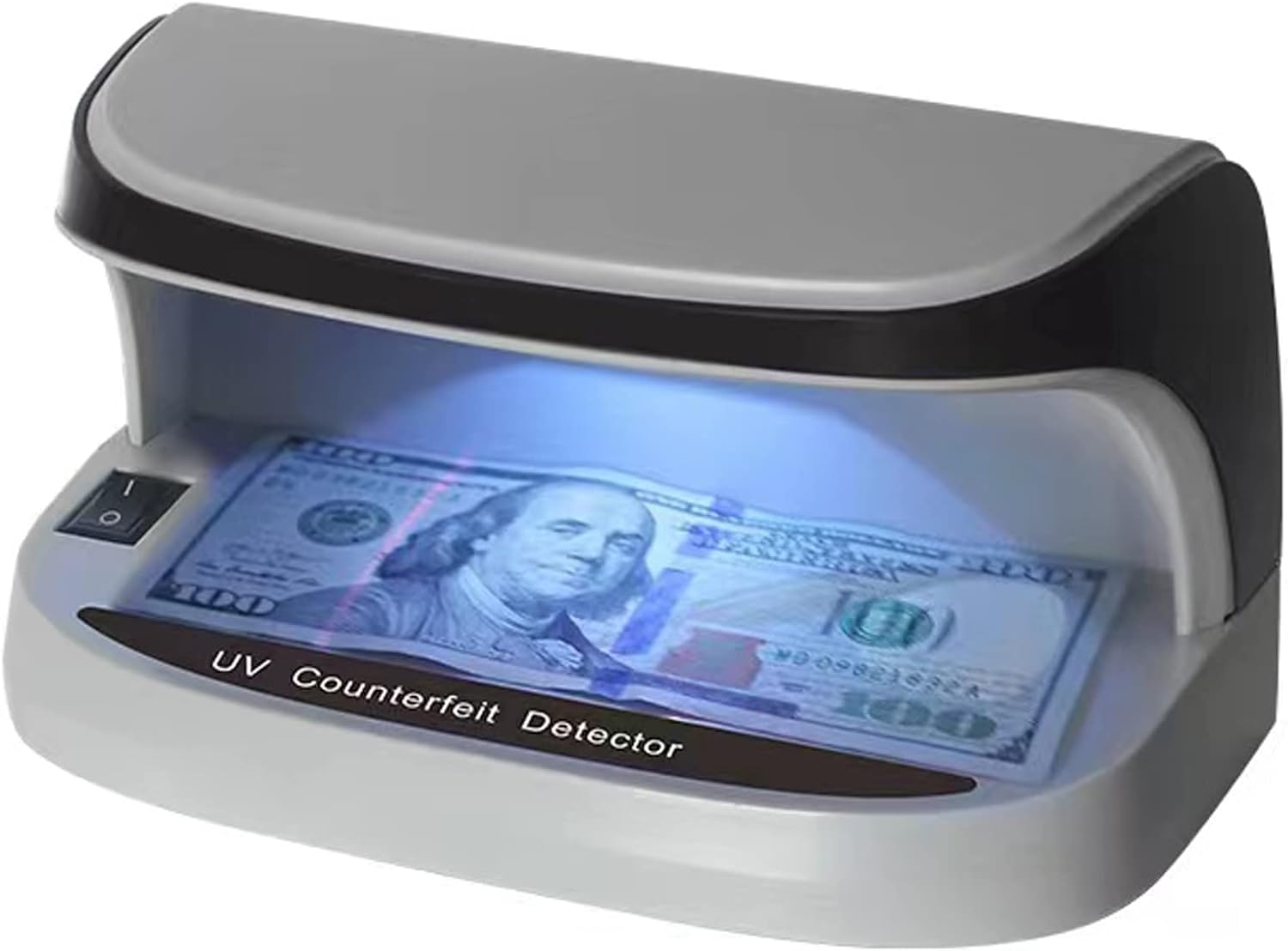 WINBO UV Counterfeit Bill Money Detector, Small Footprint, Portable, Rechargeable, Lightweight, Bills Credit Cards Banknote Passports IDs All Currencies, Auto ON/Off, LED Light Currency Check