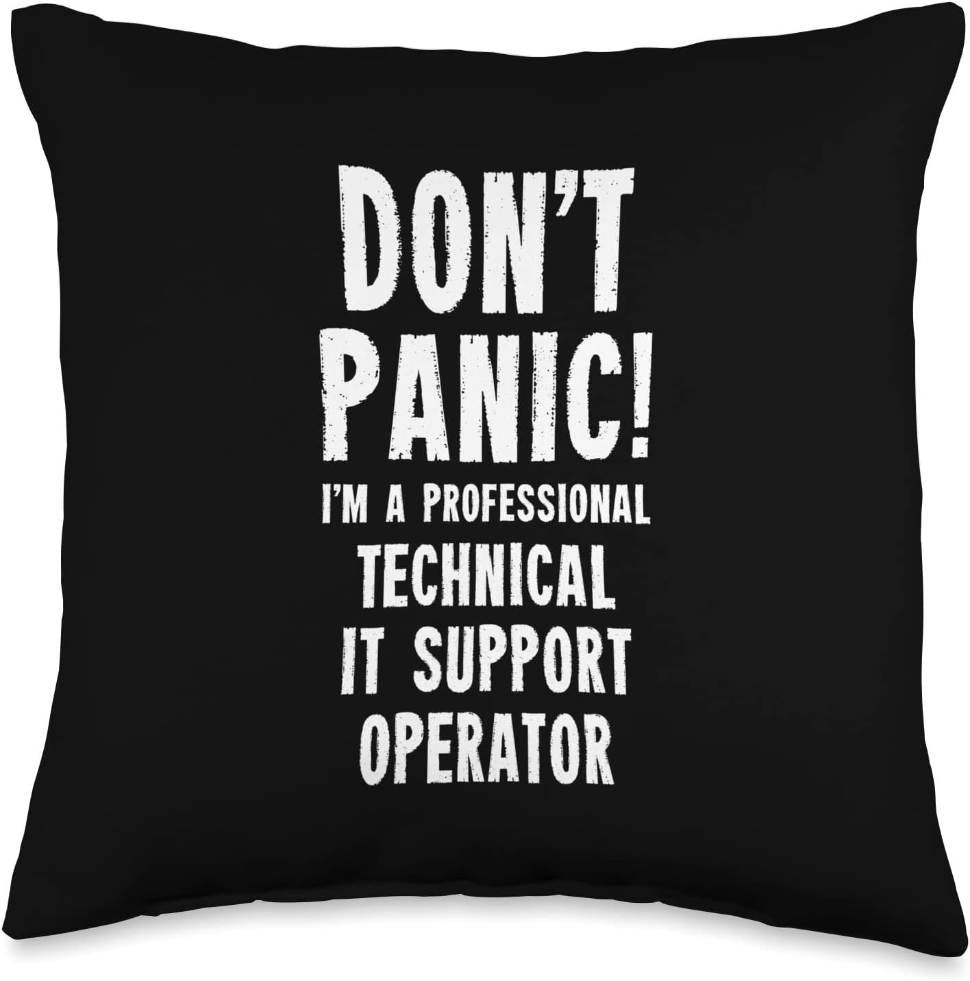 IT Support Team Gifts & T-Shirts Technical IT Support Operator Throw Pillow, 16×16, Multicolor