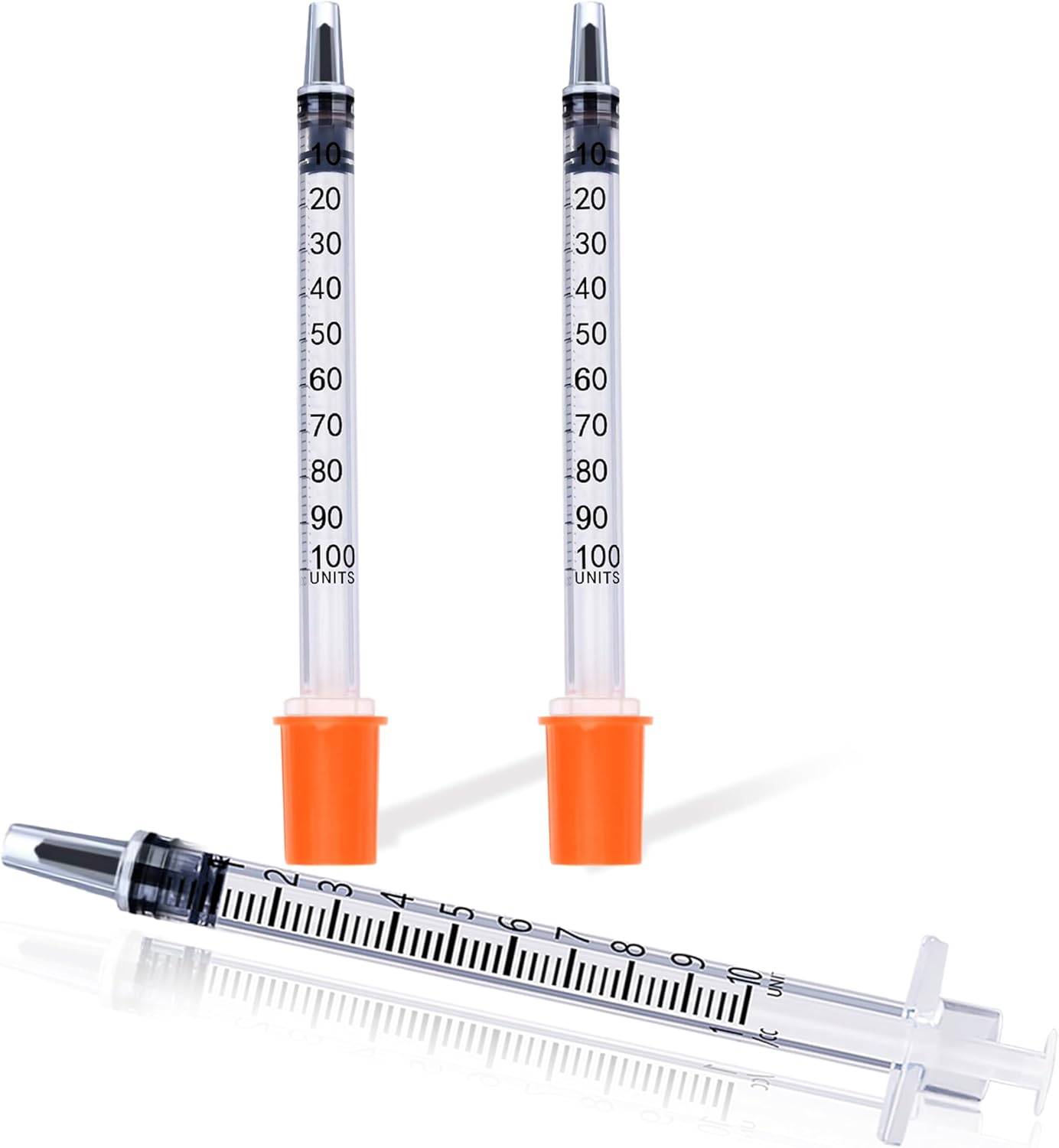 0.5 ml/cc 30G 5/16 Inch Syringes, U-100 Scientific Lab Syringes, Individual Package Pack of 25