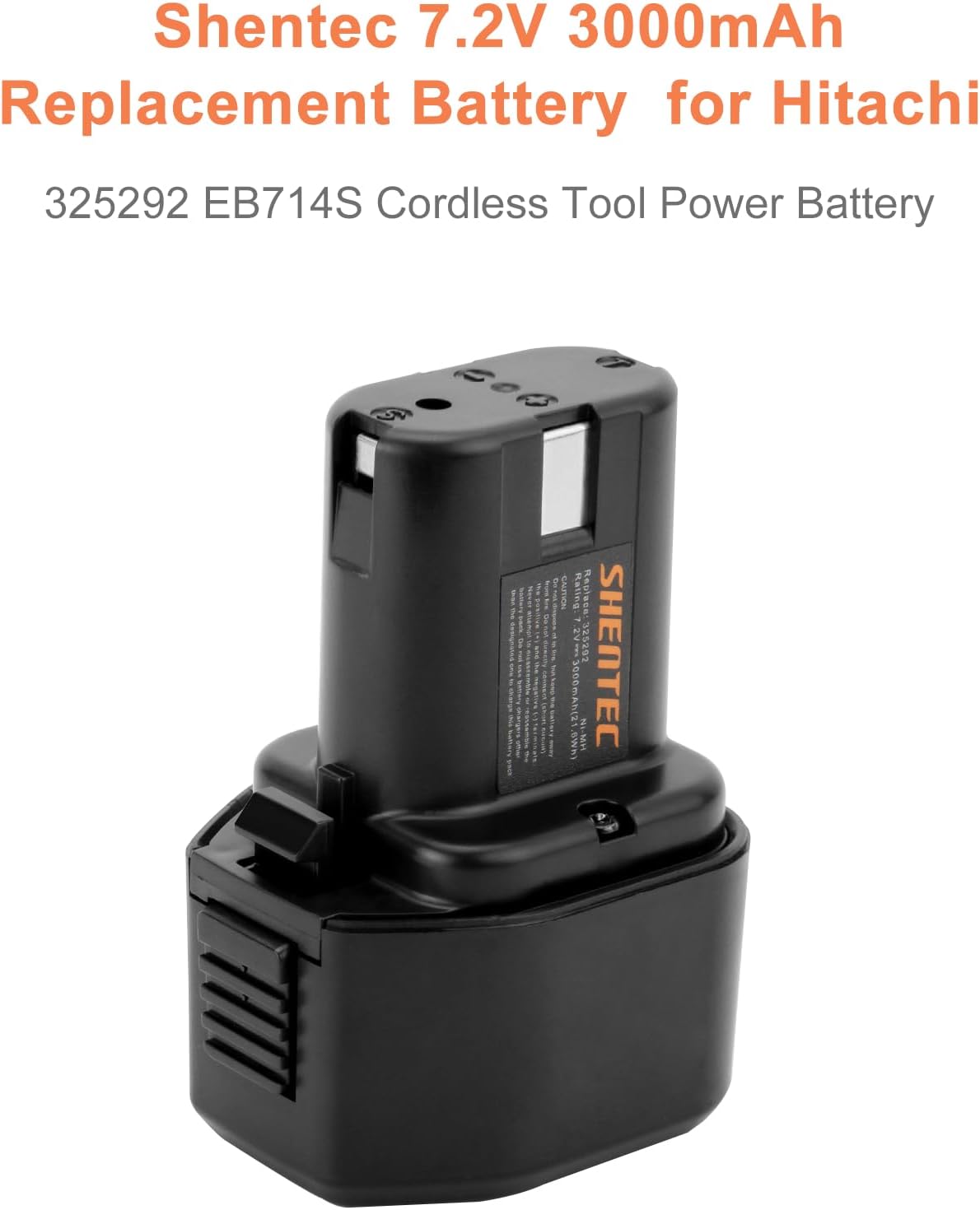 Shentec 3000mAh 7.2V 325292 Replacement Battery Compatible with EB714S, Ni-MH Battery Pack