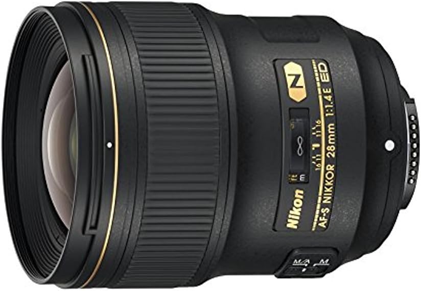 Nikon AF-S NIKKOR 28mm f/1.4E ED f/1.4-16 Fixed Zoom Camera Lens, Black