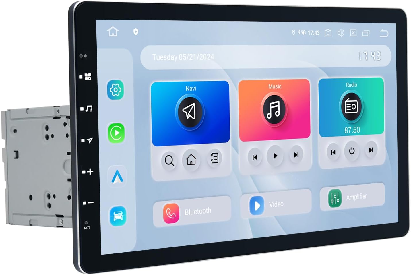 Dasaita Car Stereo Double Din with Wireless Carplay & Android Auto, 13.3″ Touch Screen, Android 13 Head Unit, 8G RAM+ 256G ROM Radio, GPS, Bluetooth 5.0, 5G WiFi, 4G LTE, 2K QLED Display