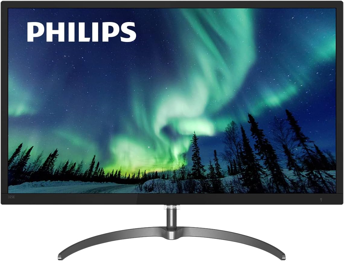 PHILIPS 325E8 32” IPS LCD, QHD 2560×1440 Pixels, 1.07 Billion Colors, 75Hz, AMD FreeSync, LowBlue Mode, HDMI/DisplayPort/DVI/VGA, VESA, 4 Year Advance Replacement Warranty