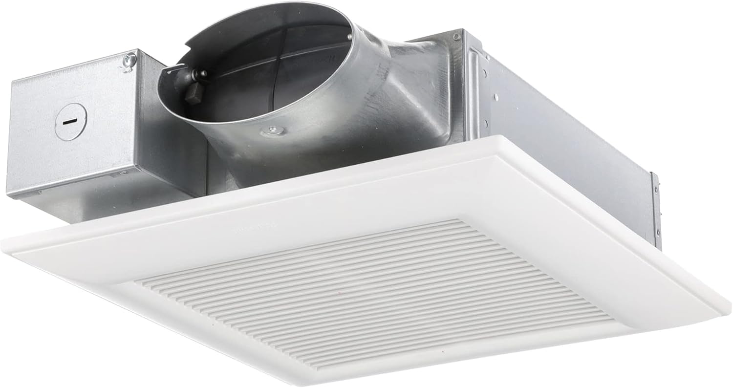 Panasonic FV-0510VS1 WhisperValue DC Energy-Saving Bathroom Ventilation Fan, Quiet, Lowest Profile Energy Star Certified Ceiling Mount Fan