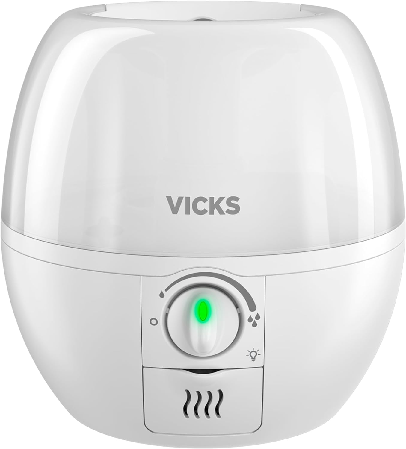 Vicks 3-in-1 SleepyTime Humidifier, No. 1 Brand Recommended by Pediatricians*. Cool Mist Humidifier with Night-Light, and Essential Oil Diffuser for Baby and Kids rooms. Visible Cool Mist, White.