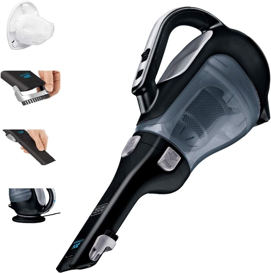 BLACK+DECKER dustbuster 20V Cordless Handheld Vacuum, Powerful Suction, Home and Car Vacuum (BDH2000L)