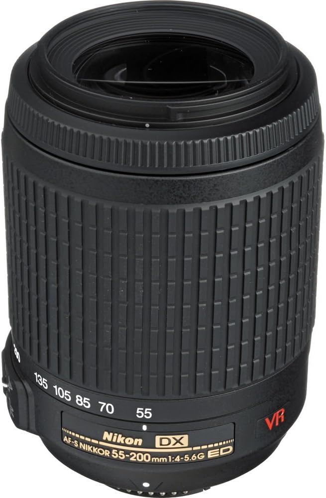 Nikon 55-200mm f/4-5.6G ED IF AF-S DX VR [Vibration Reduction] Nikkor Zoom Lens Bulk packaging (White box, New)