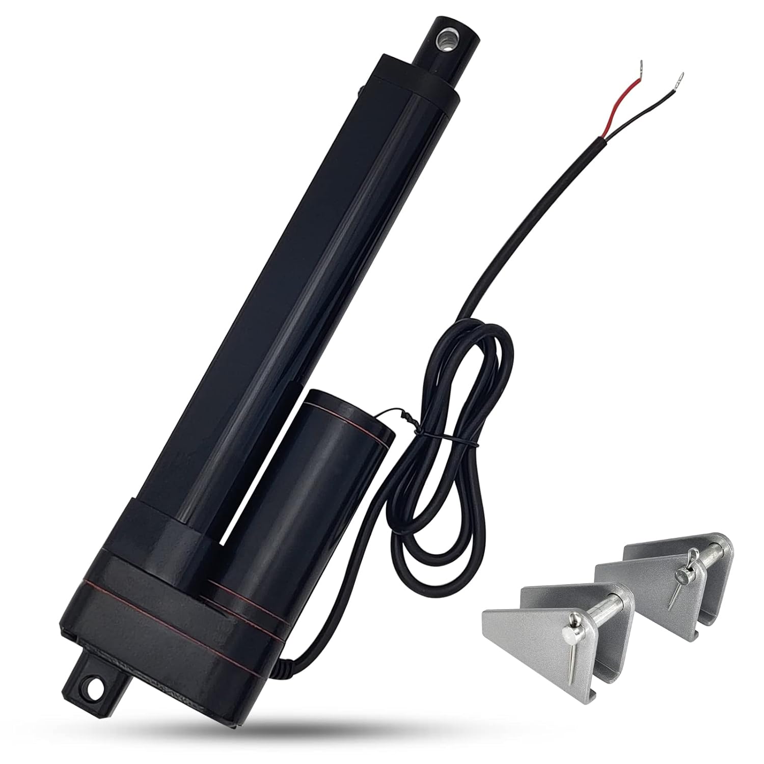 6 Inch 6″ Stroke Linear Actuator IP65 Waterproof Heavy Duty 12V 3000N/660lbs Maximum Lift with Mounting Brackets for Recliner TV Lift Coop Door Solar Tracker